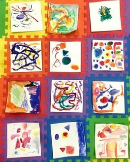 k-2 abstract paintings 